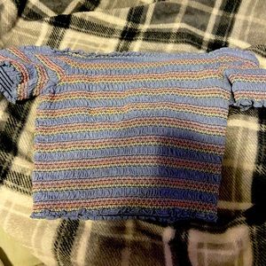 Striped pastel crop top from Aeropostale size medium